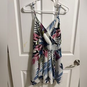 Tropical Print Jumpsuit
